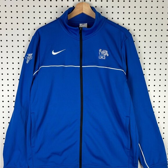 Nike 1 Cent Memphis Tigers Jacket Medium Basketball Warm Up Zip Penny Hardaway - Picture 3 of 6